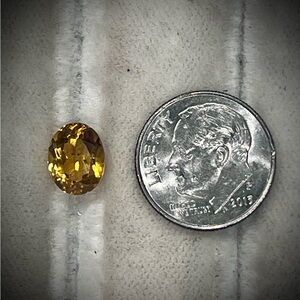 2.0 carat oval shaped citrine (November birthstone)